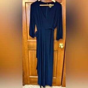 Taylor Navy Long Sleeve Jumpsuit